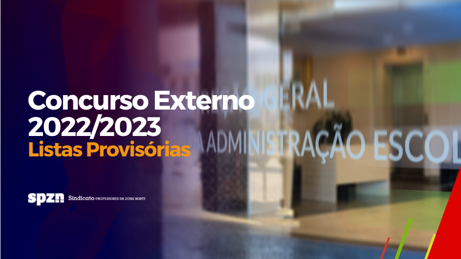Concurso Externo 2022/2023 – Listas Provisórias