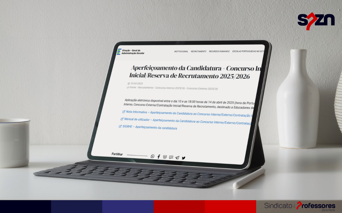 Aperfeiçoamento da Candidatura - Concurso Interno, Concurso Externo/Contratação Inicial/Reserva de Recrutamento 