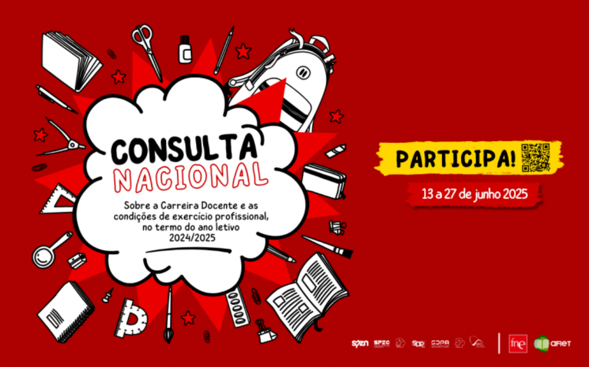 Aberta a Consulta Nacional sobre a carreira docente e as condições de trabalho no ano letivo 2024-2025
