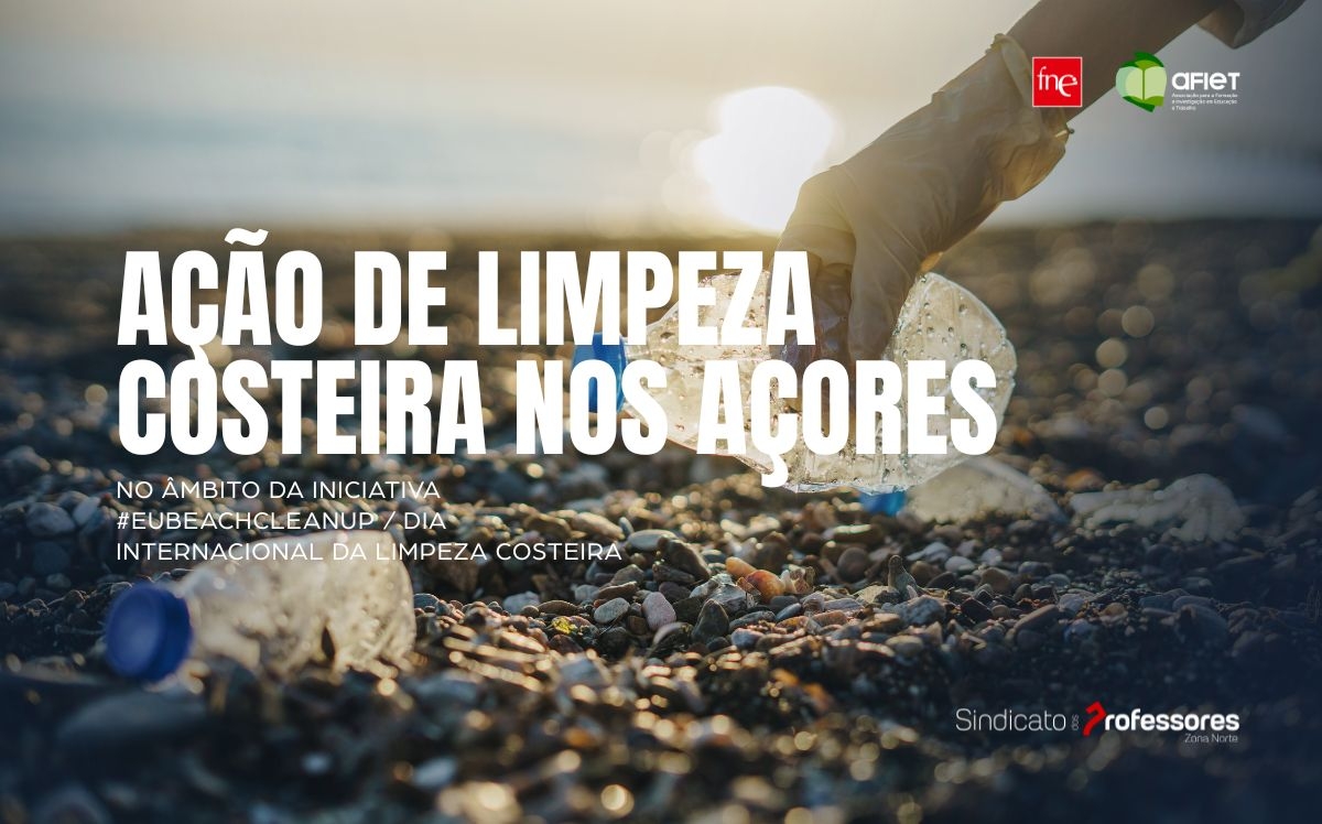 Ação de limpeza costeira nos Açores