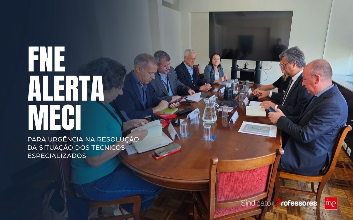 FNE alerta MECI para urgência na resolução da situação dos Técnicos Especializados