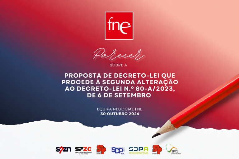 Parecer FNE relativo à Proposta de DL que procede à segunda alteração ao DL nº80-A/2023, de 6 de setembro