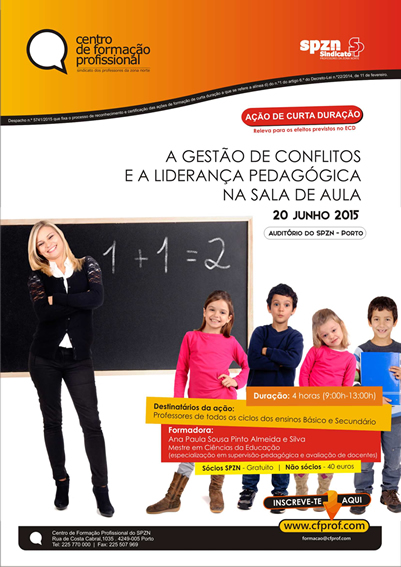 Cartaz A Gest&atilde;o de Conflitos e a Lideran&ccedil;a Pedag&oacute;gica na Sala de Aula