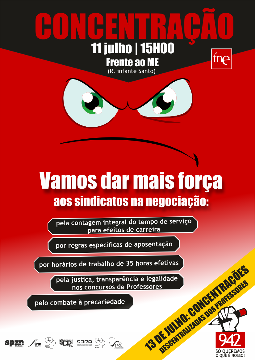 cartaz concentra&ccedil;&atilde;o professores julho 2018