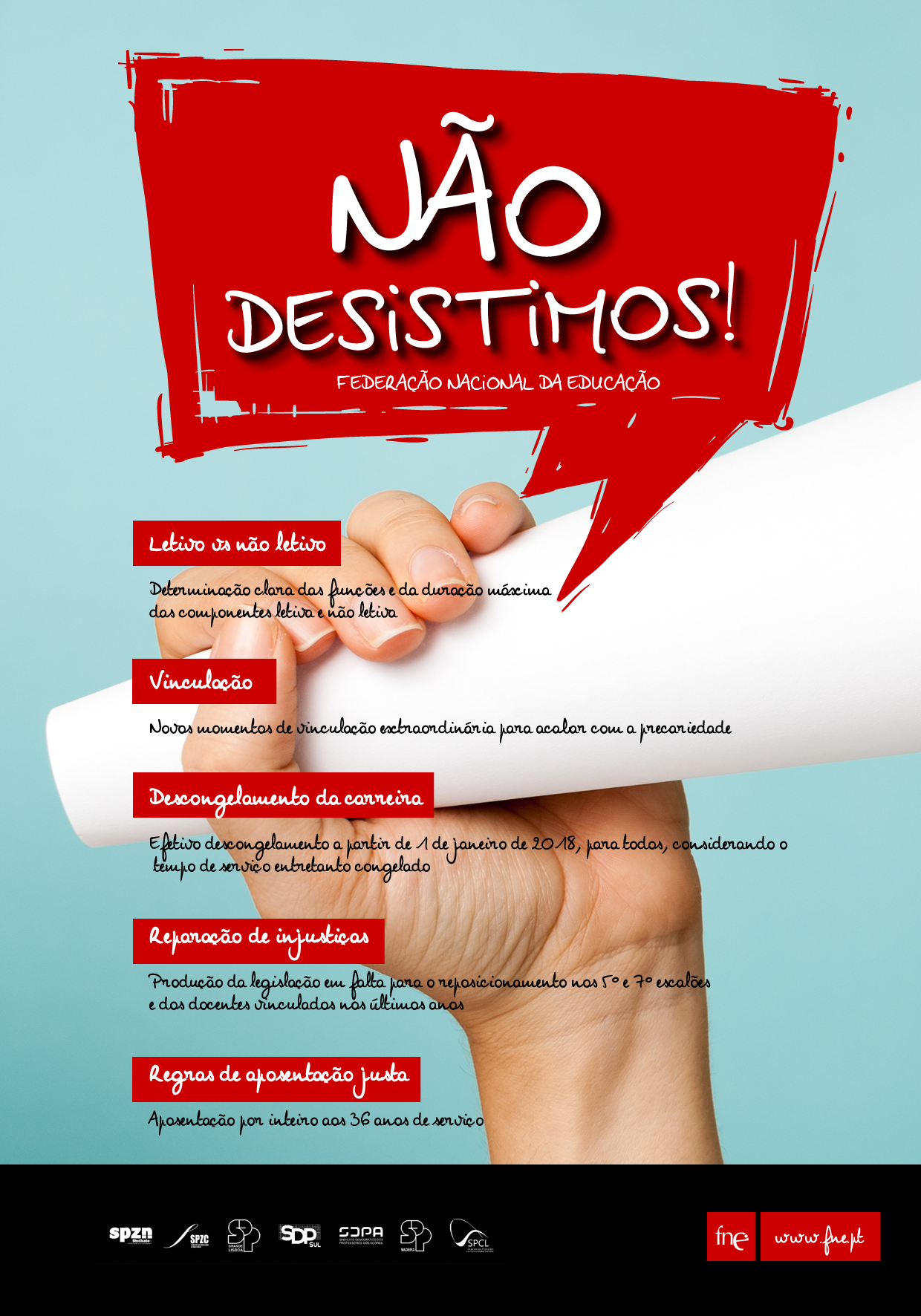 N&atilde;o desistimos!